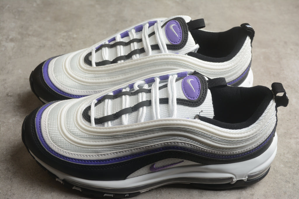 Air Max 97 – Blanco / Negro / Lila