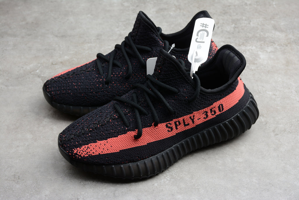 Adidas Yeezy 350 – Negro / Rojo