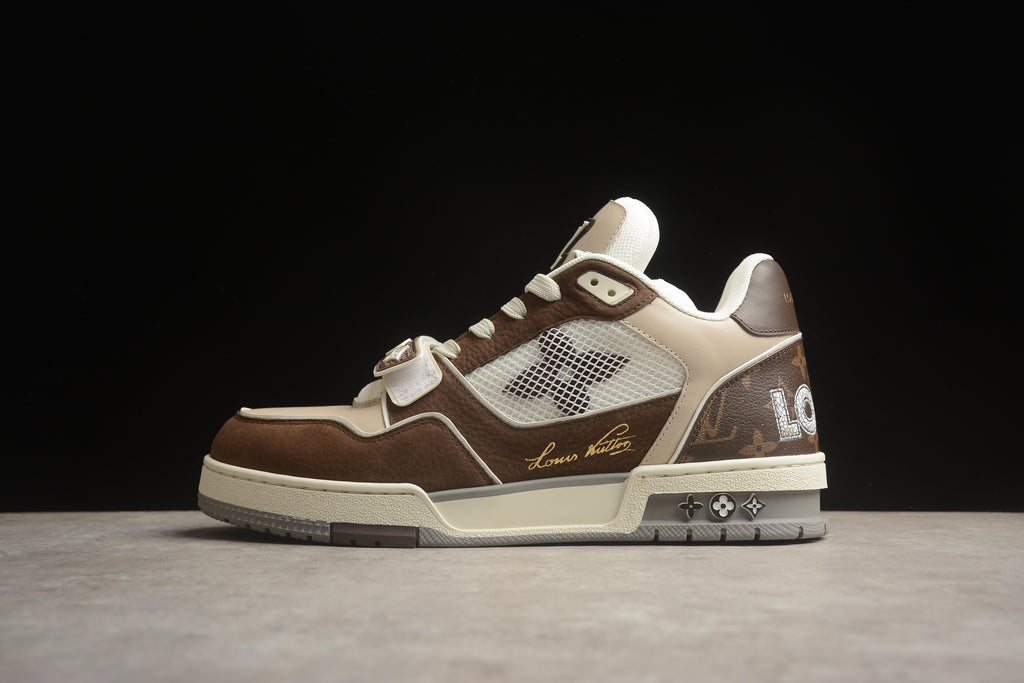 Louis Vuitton Trainer Low – Marrón / Blanco