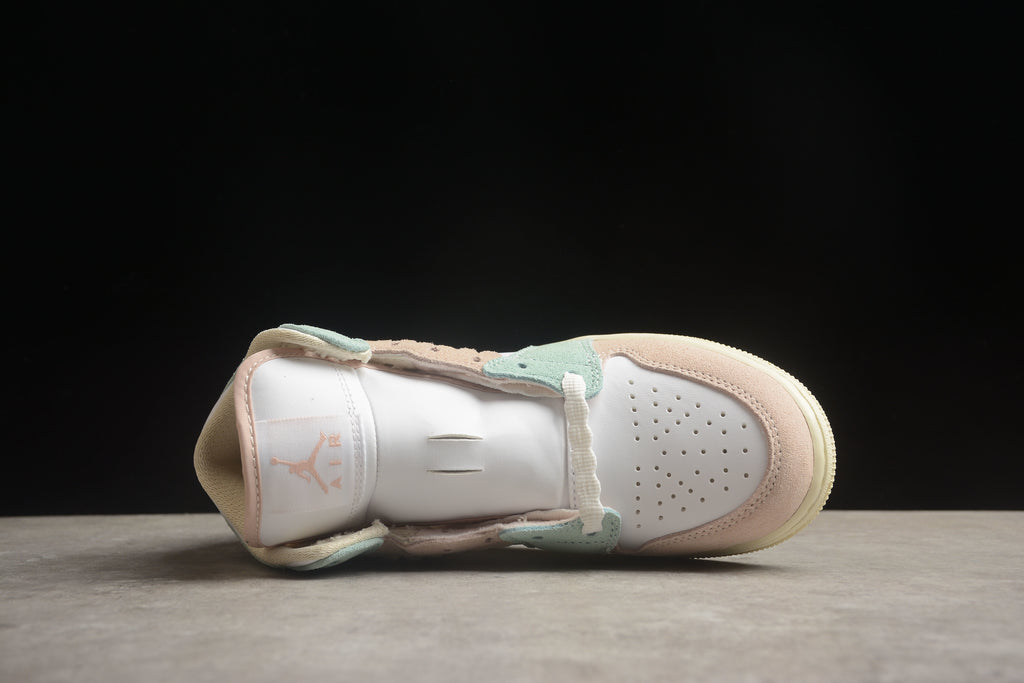 Air Jordan 1 Mid – Rosa / Turquesa / Blanco