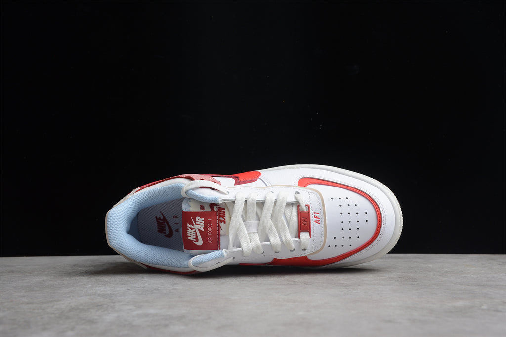Air Force 1 Shadow – Blanco / Rojo / Rosa