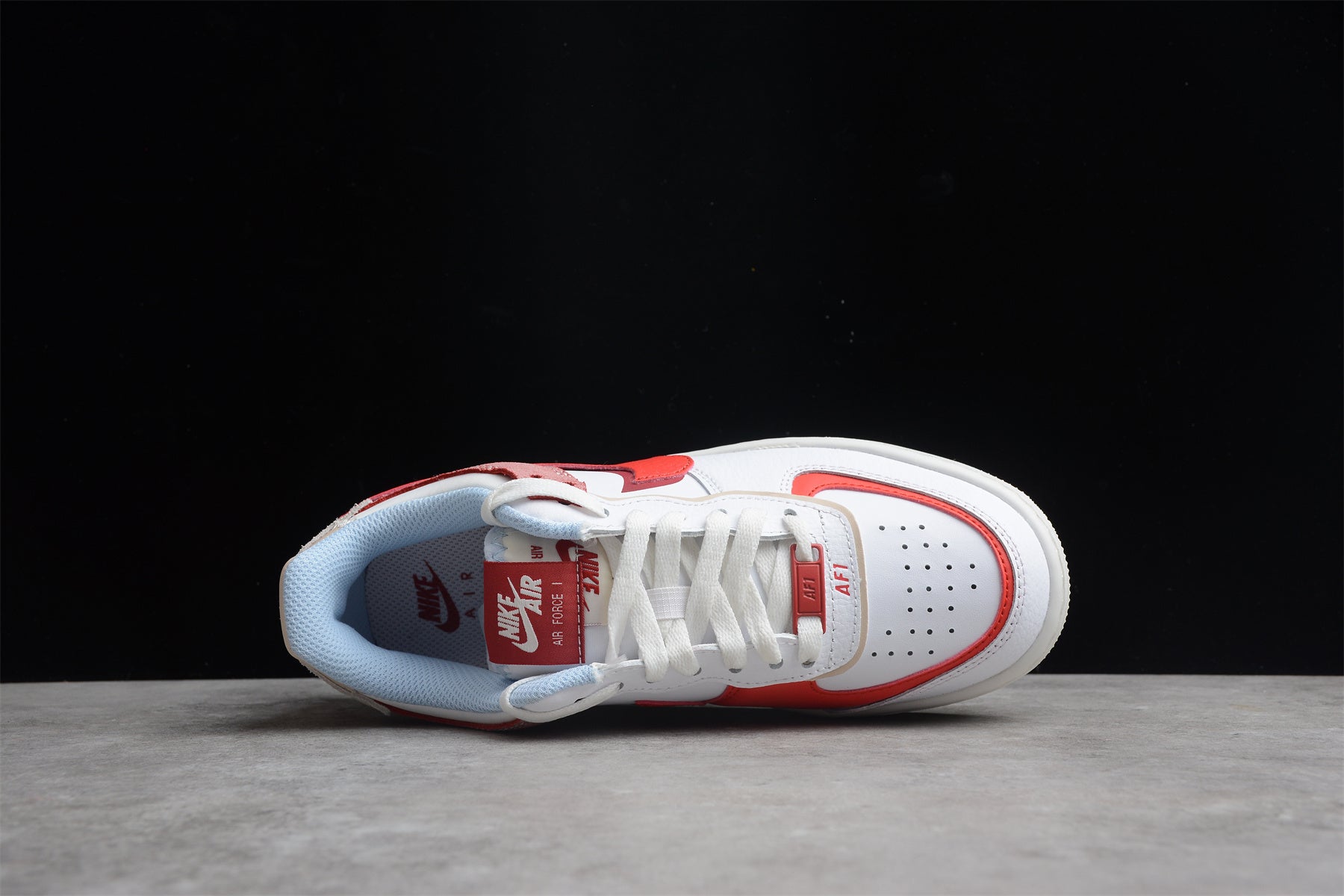 Air Force 1 Shadow – Blanco / Rojo / Rosa