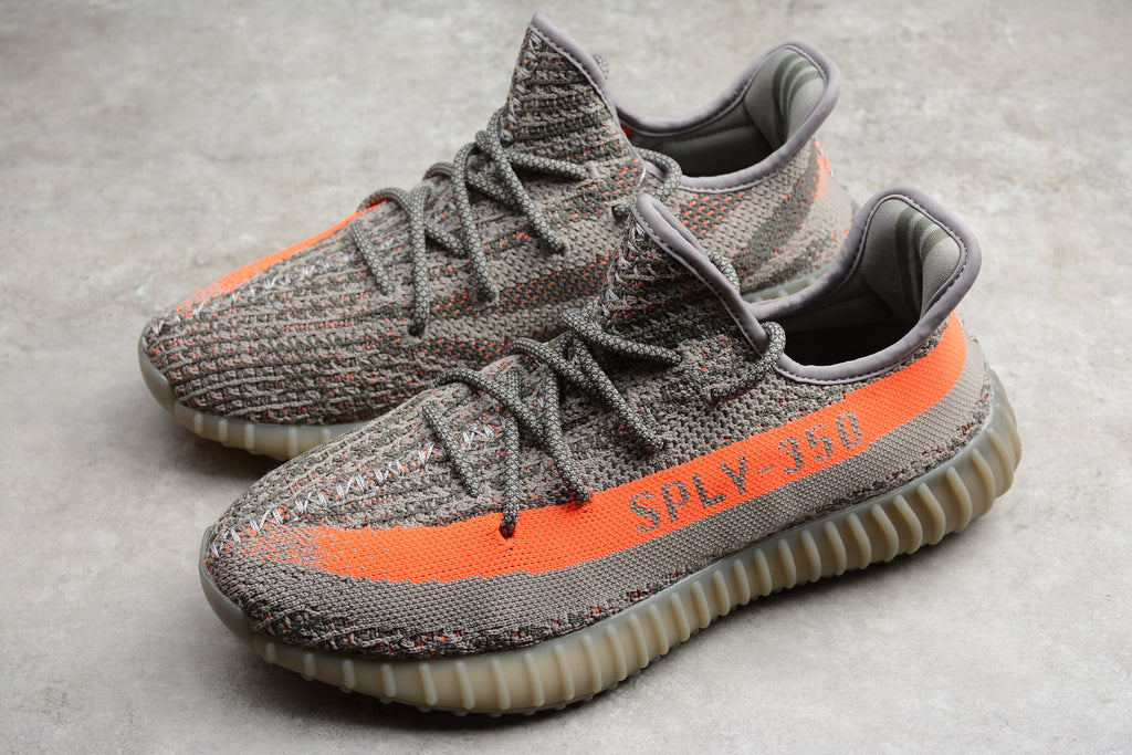 Adidas Yeezy 350 – Gris / Negro / Naranja