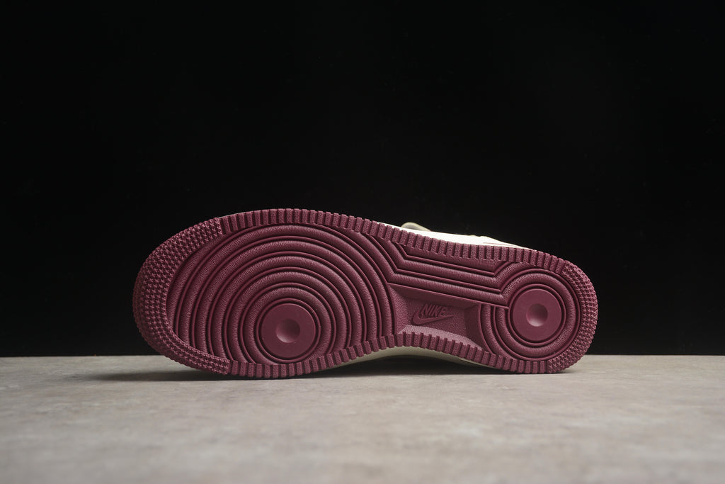 Air Force 1 High – Beige / Granate