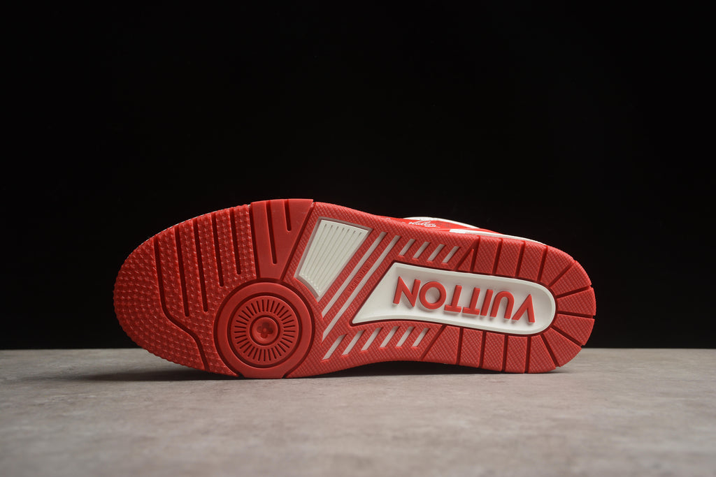 Louis Vuitton Trainer Low – Rojo / Blanco