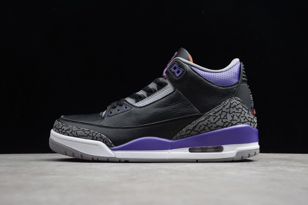 Air Jordan 3 – Negro / Lila