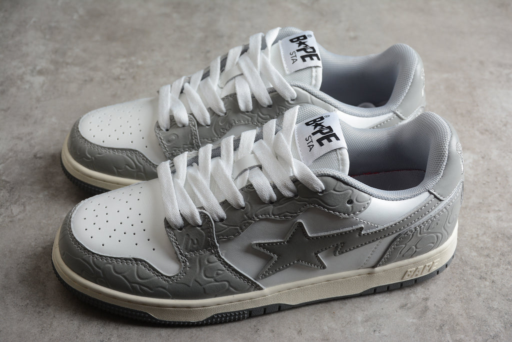 BAPE STA – Gris / Blanco