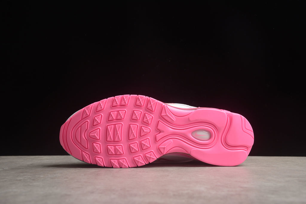 Air Max 97 – Blanco / Suela Rosa