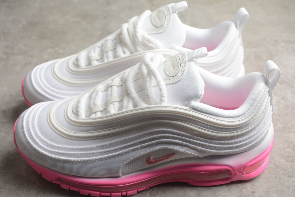 Air Max 97 – Blanco / Suela Rosa