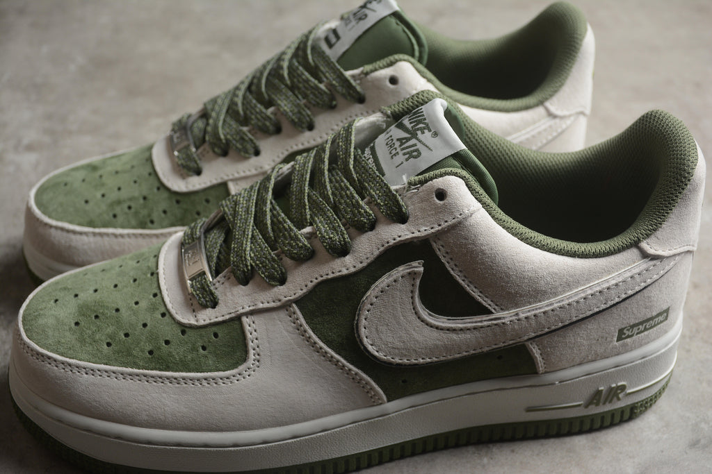 Air Force 1 Low – Gris / Verde Oscuro