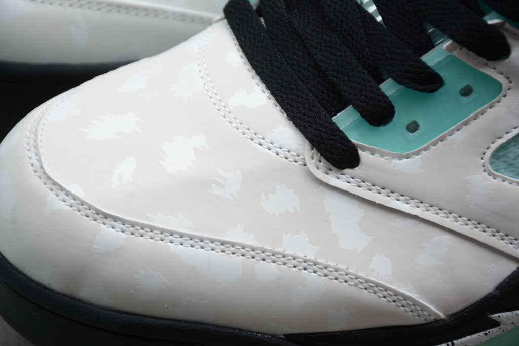 Air Jordan 5 – Gris / Turquesa