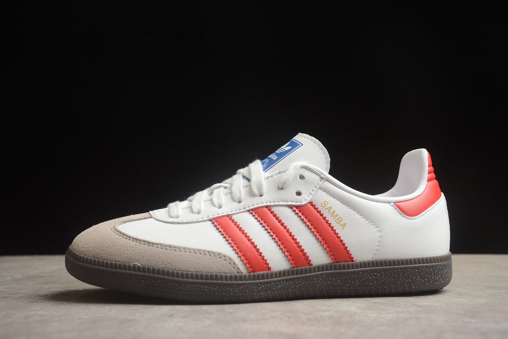 Adidas Samba – Blanco / Rojo