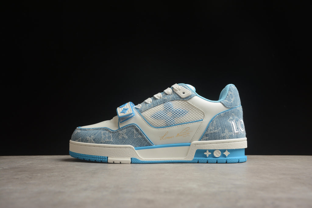 Louis Vuitton Trainer Low – Azul / Blanco