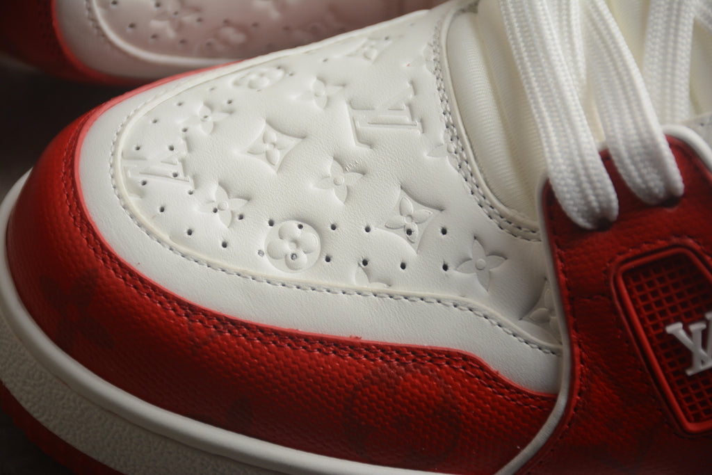 Louis Vuitton Trainer Low – Rojo / Blanco