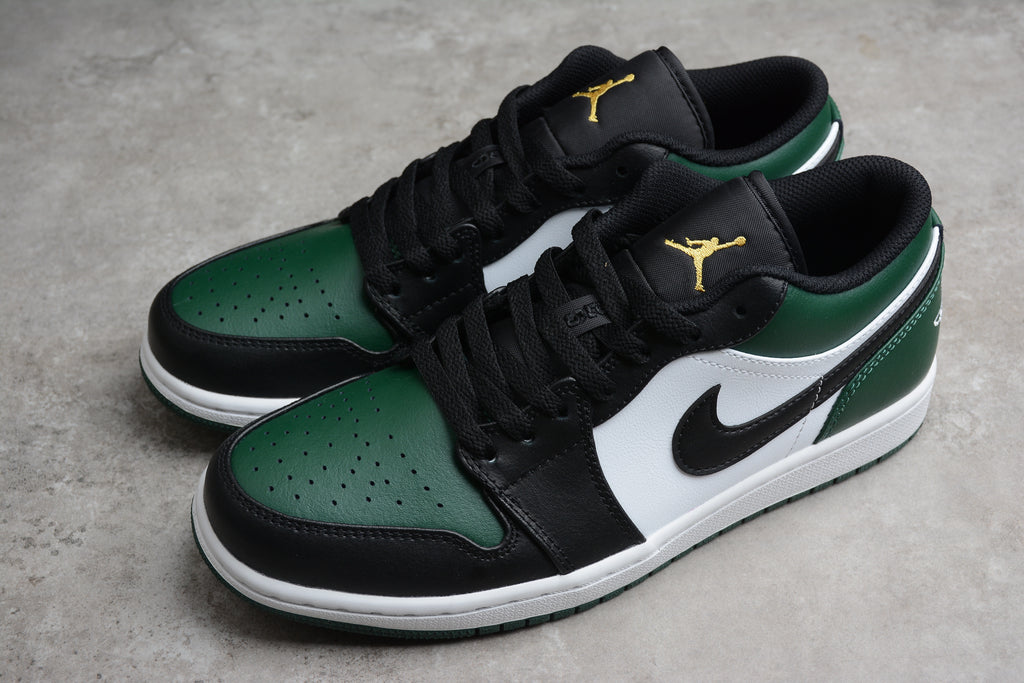 Jordan 1 Low – Verde / Negro / Blanco