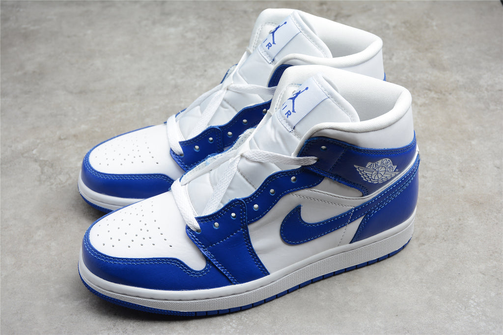 Air Jordan 1 Mid – Azul Oscuro / Blanco