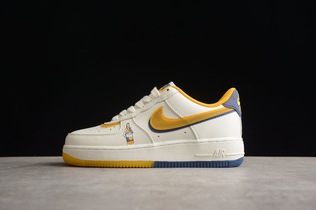 Nike Air Force 1 Low – Blanco / Amarillo / Azul