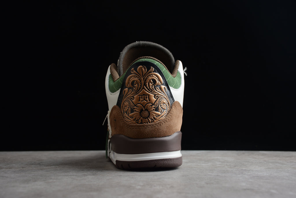 Air Jordan 3 – Blanco / Marrón / Verde