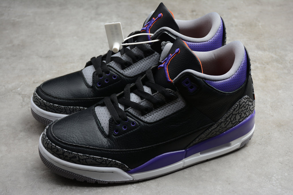 Air Jordan 3 – Negro / Lila