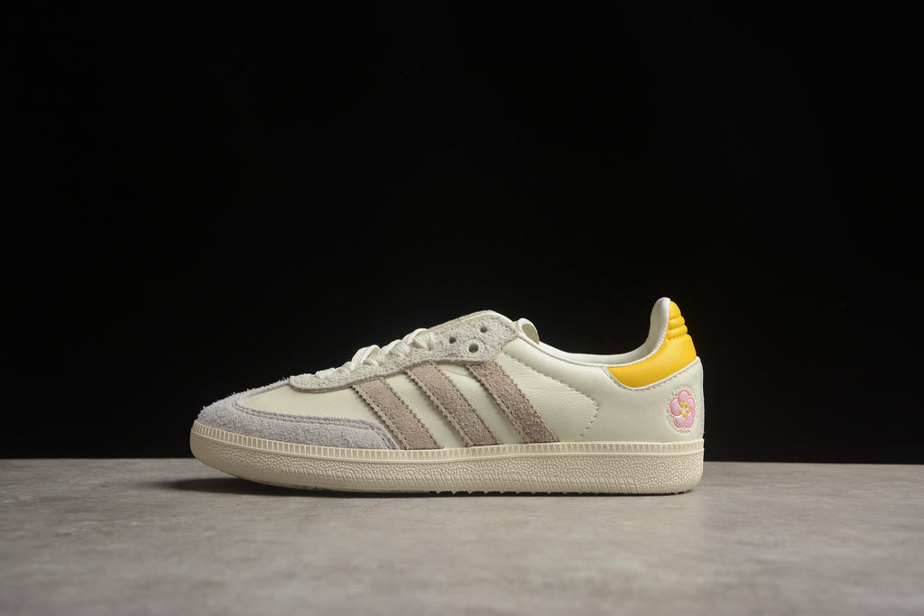 Adidas Samba – Gris / Amarillo