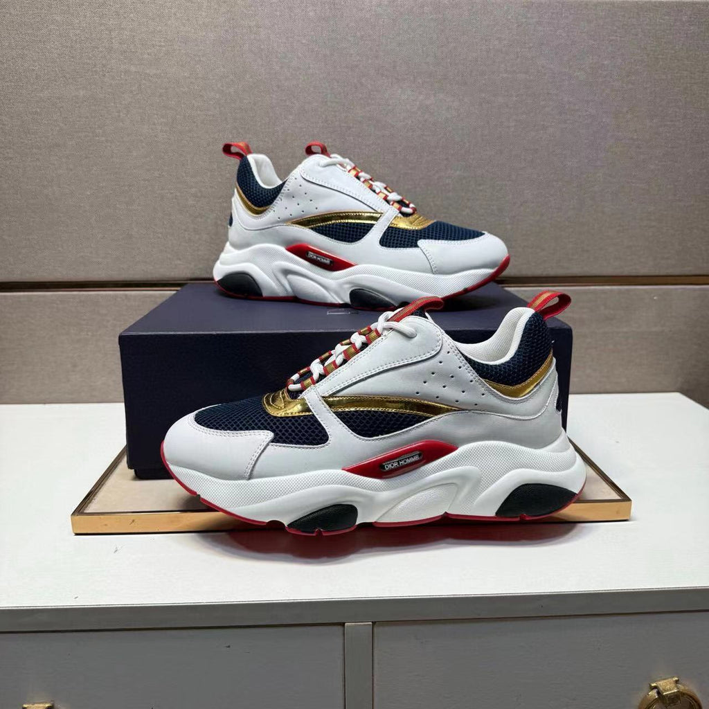 Dior B22 – Blanco / Rojo / Dorado