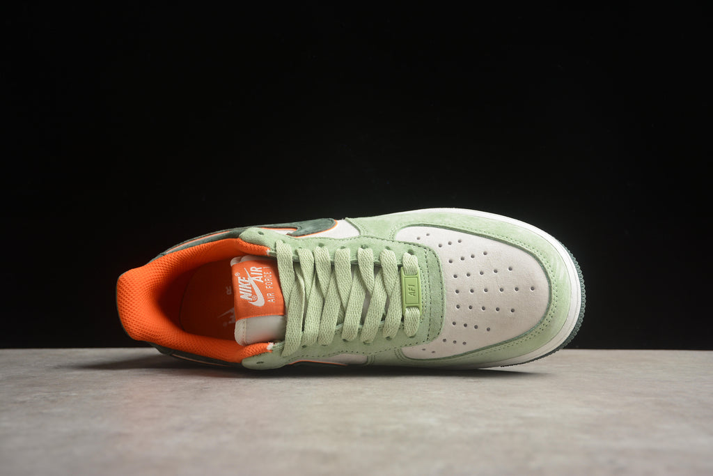 Air Force 1 Low – Verde / Gris / Naranja