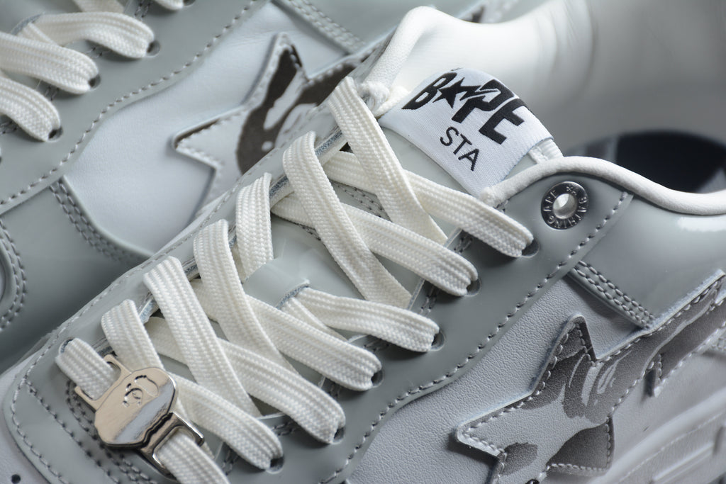 BAPE STA – Gris / Blanco