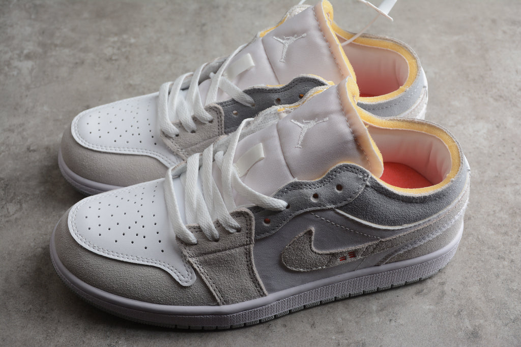 Jordan 1 Low – Gris / Blanco