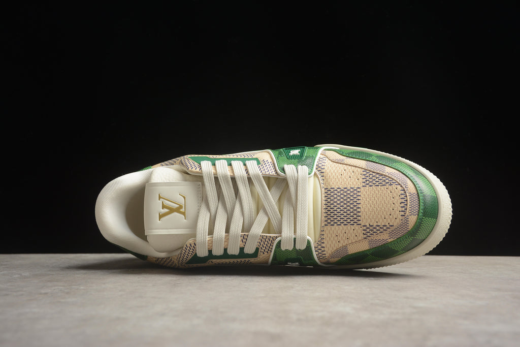 Louis Vuitton Trainer Low – Verde / Beige
