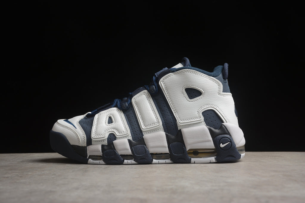 Air More Uptempo – Azul Oscuro / Blanco