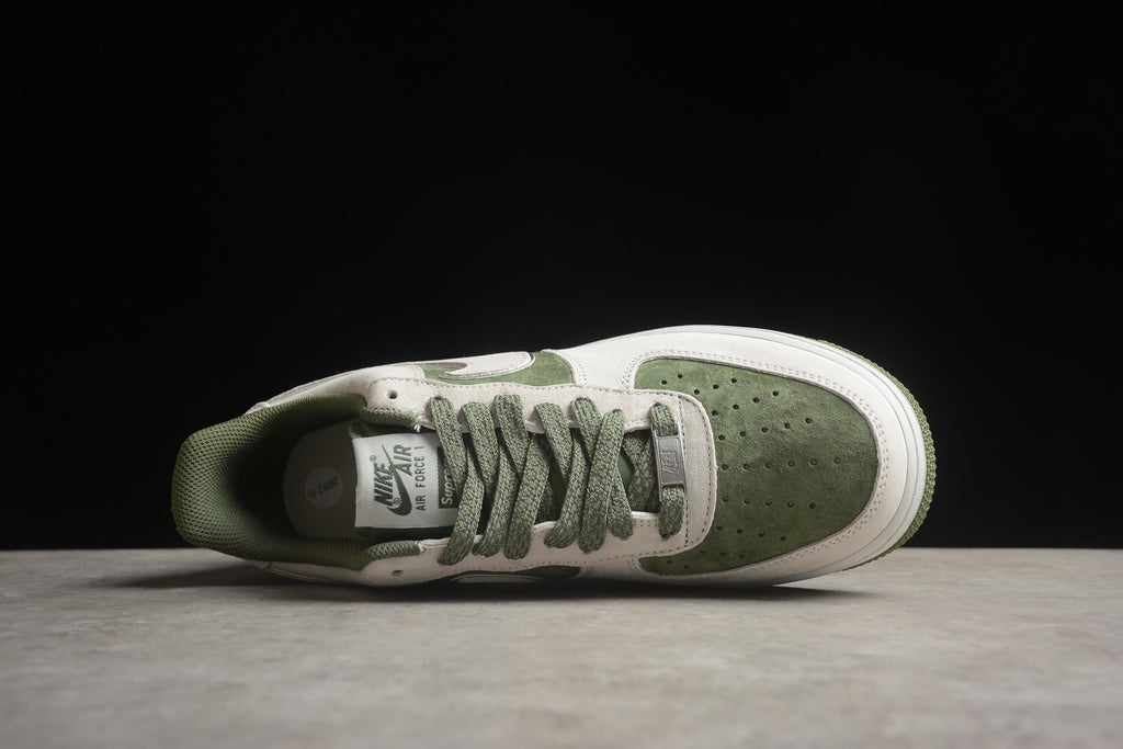 Air Force 1 Low – Gris / Verde Oscuro