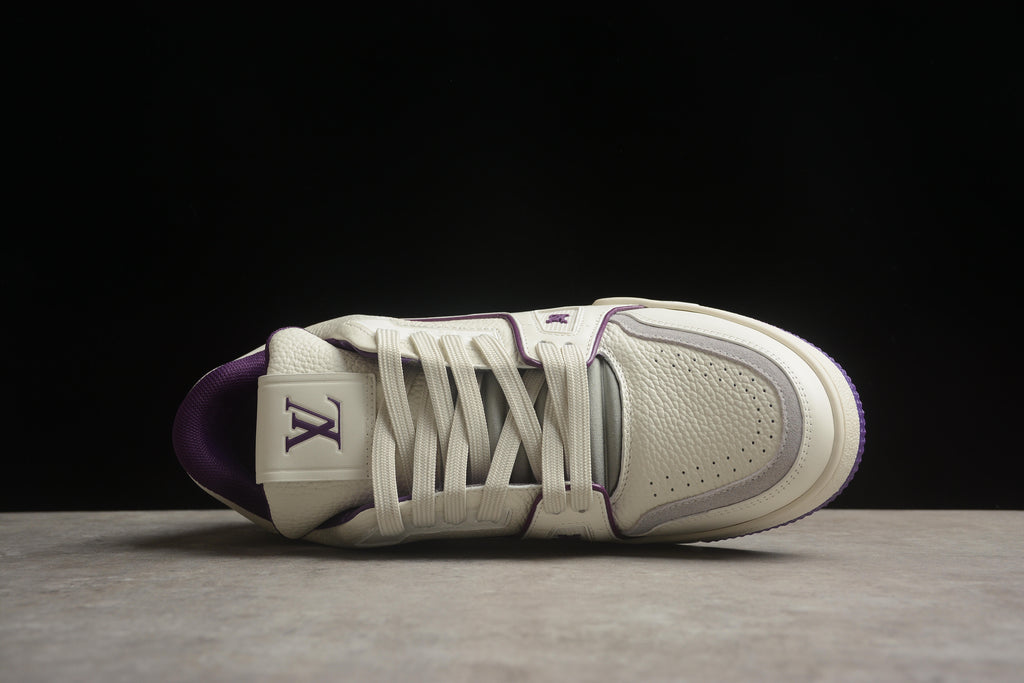 Louis Vuitton Trainer Low – Blanco / Lila
