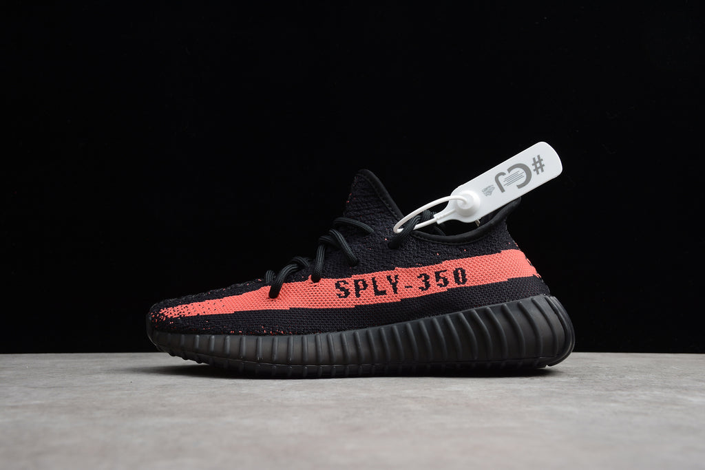 Adidas Yeezy 350 – Negro / Rojo