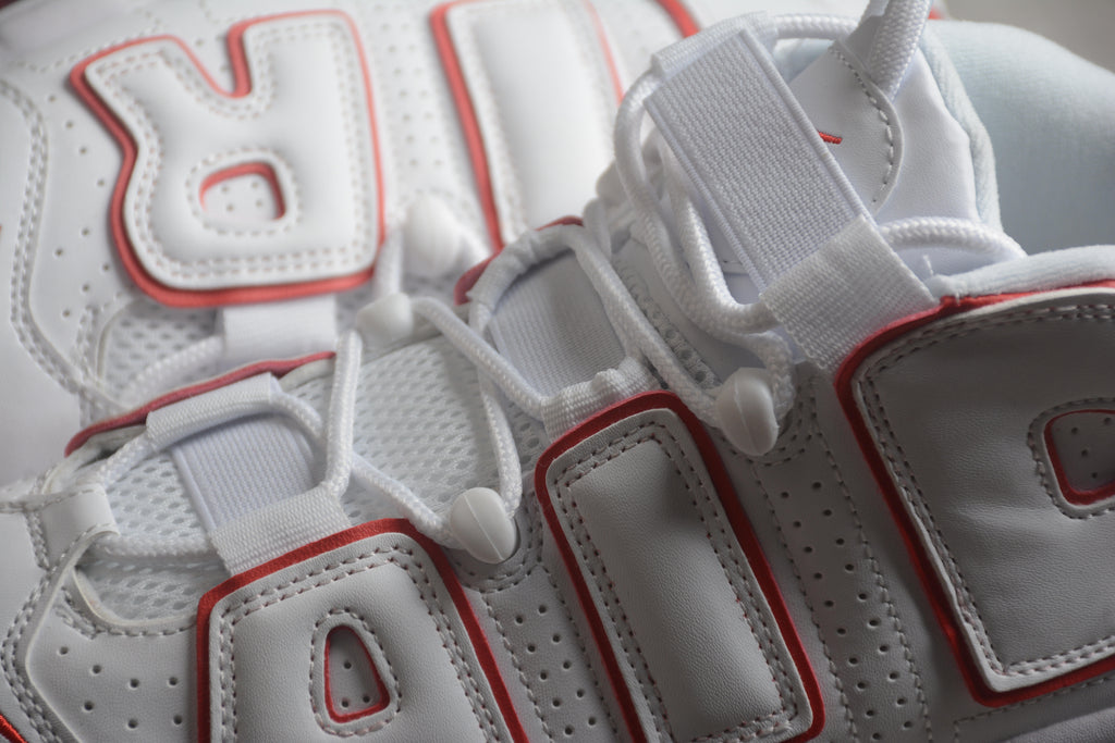 Air More Uptempo – Blanco / Rojo