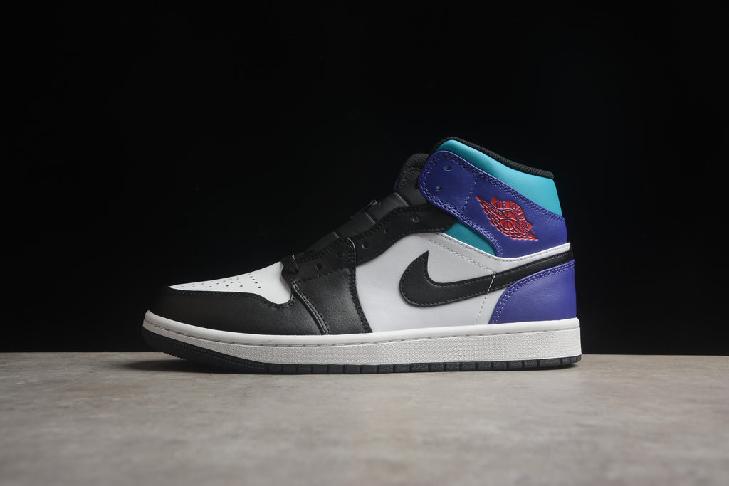 Air Jordan 1 Mid – Negro / Azul / Blanco
