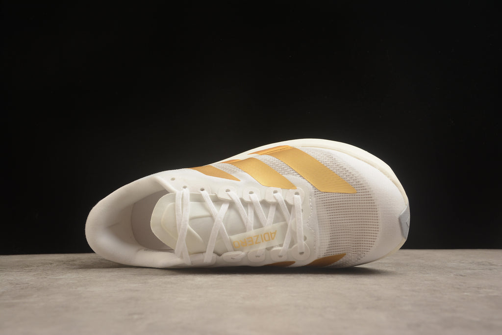 Adidas Adizero Evo SL – Blanco / Dorado