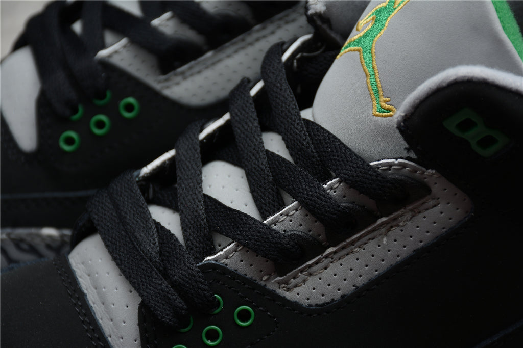 Air Jordan 3 – Negro / Verde