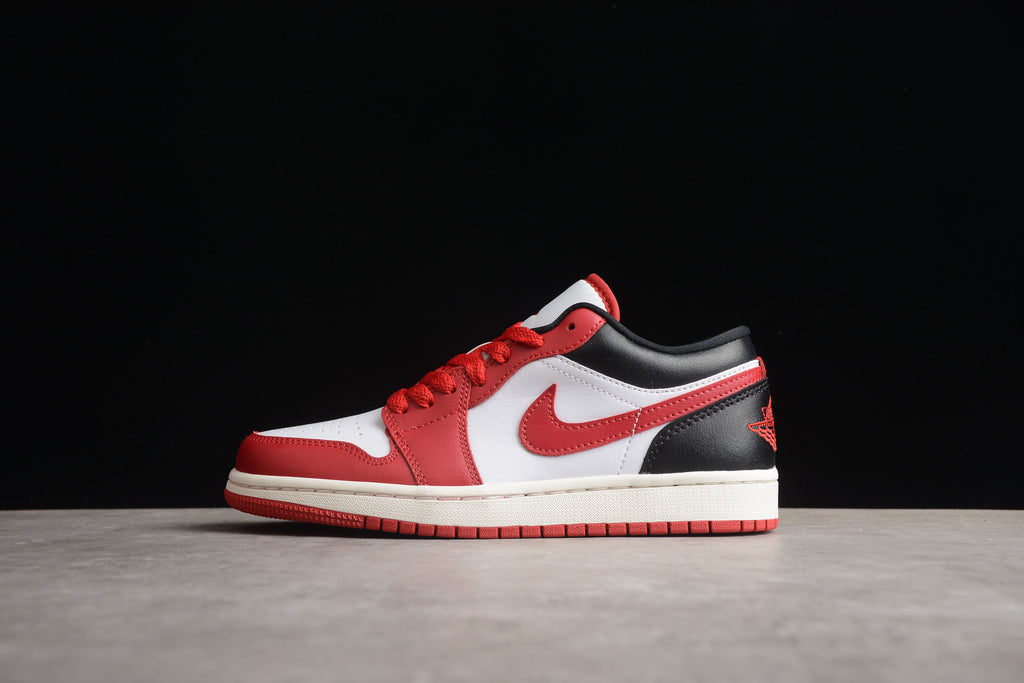 Jordan 1 Low – Rojo / Blanco / Negro