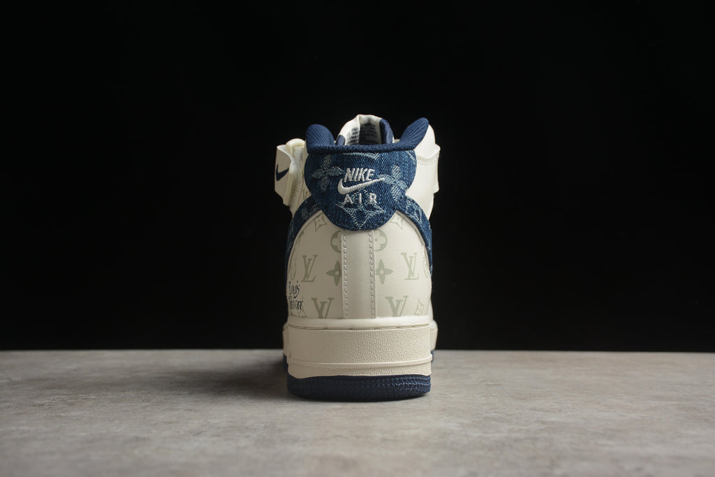 Air Force 1 High LV – Beige / Azul
