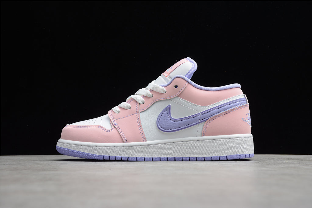 Jordan 1 Low – Rosa / Lila / Blanco