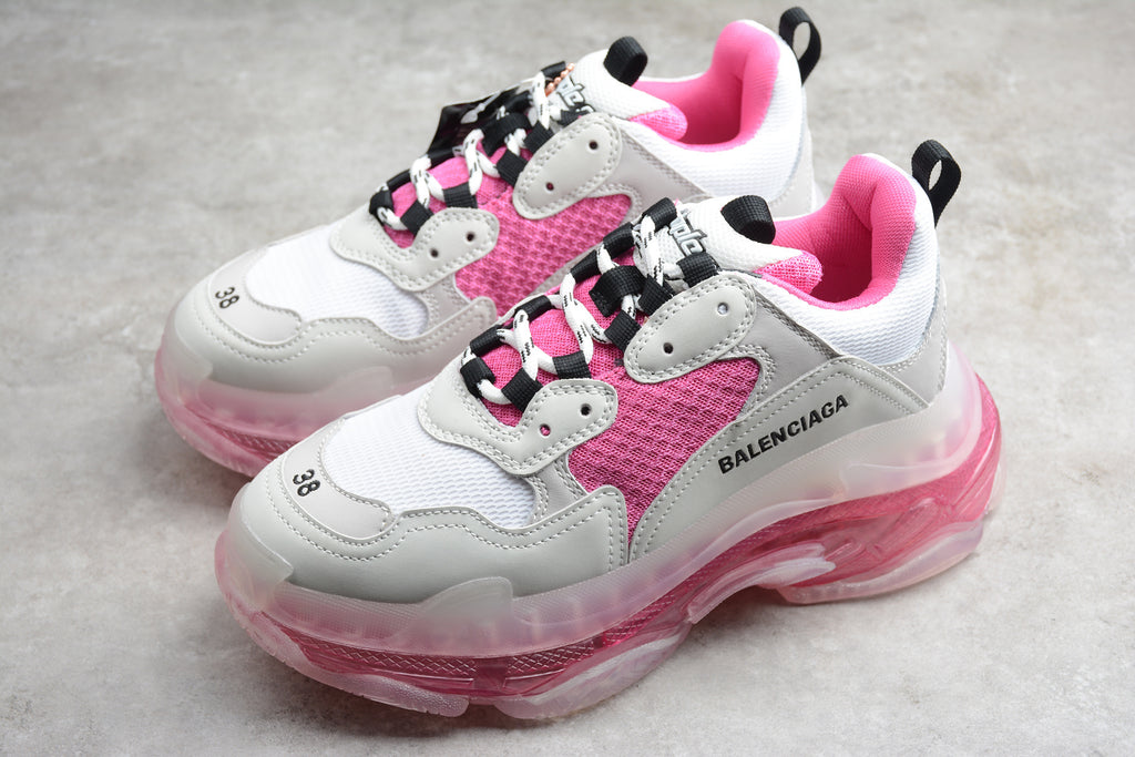 Balenciaga Triple S – Blanco / Rosa