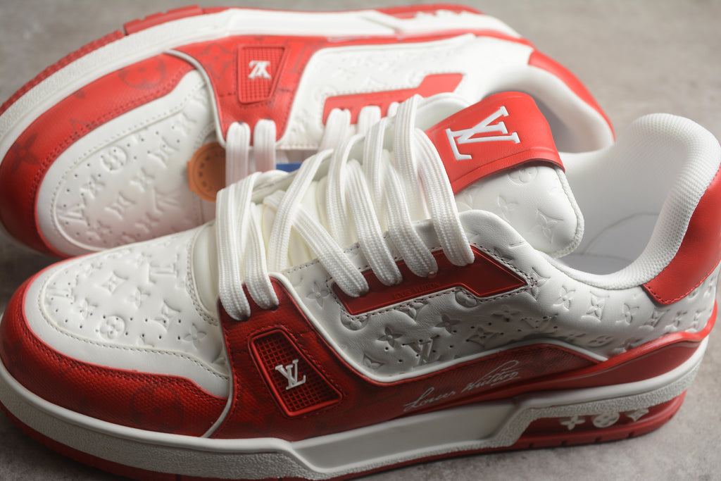 Louis Vuitton Trainer Low – Rojo / Blanco