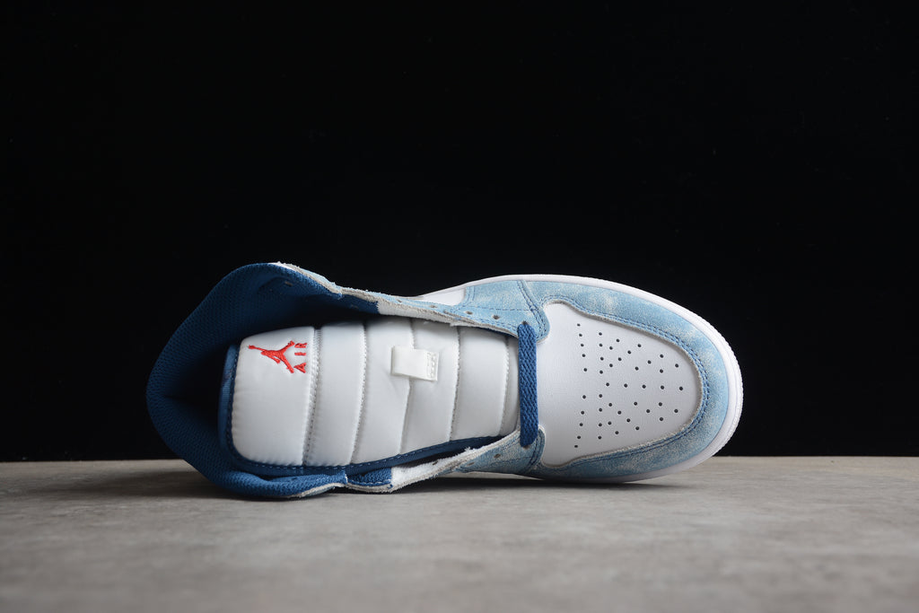 Air Jordan 1 Mid – Azul / Blanco / Gris