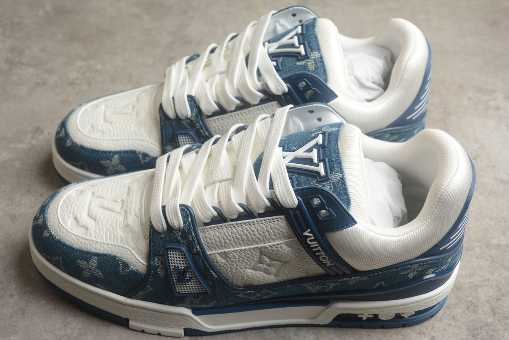 Louis Vuitton Trainer Low – Azul / Blanco