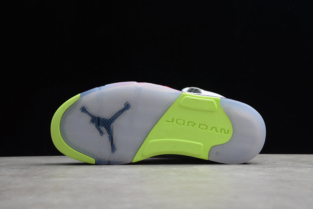 Air Jordan 5 – Blanco / Azul
