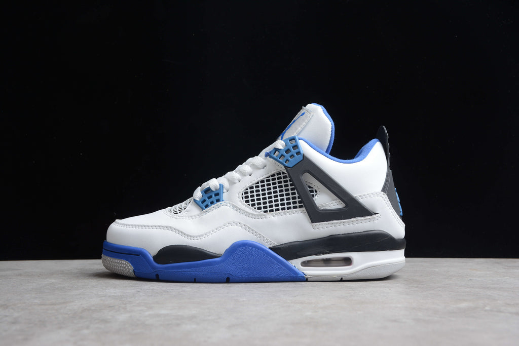 Air Jordan 4 – Blanco / Azul