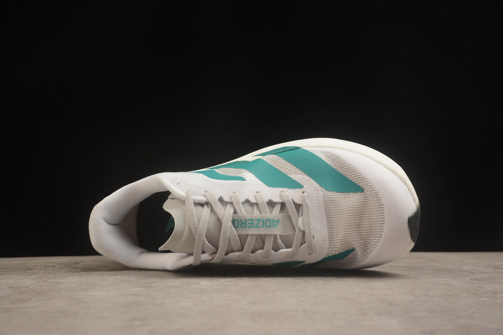 Adidas Adizero Evo SL – Blanco / Turquesa