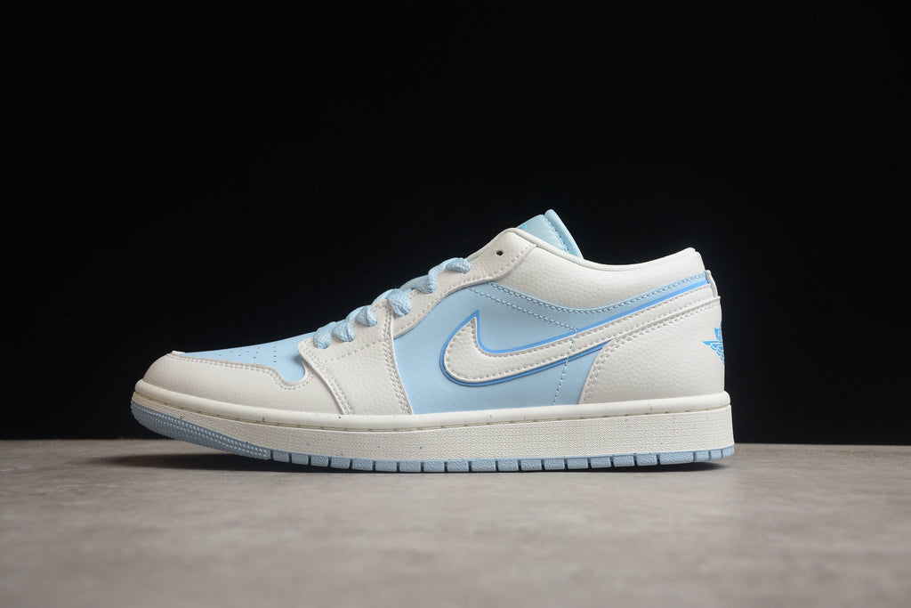 Jordan 1 Low – Blanco / Azul
