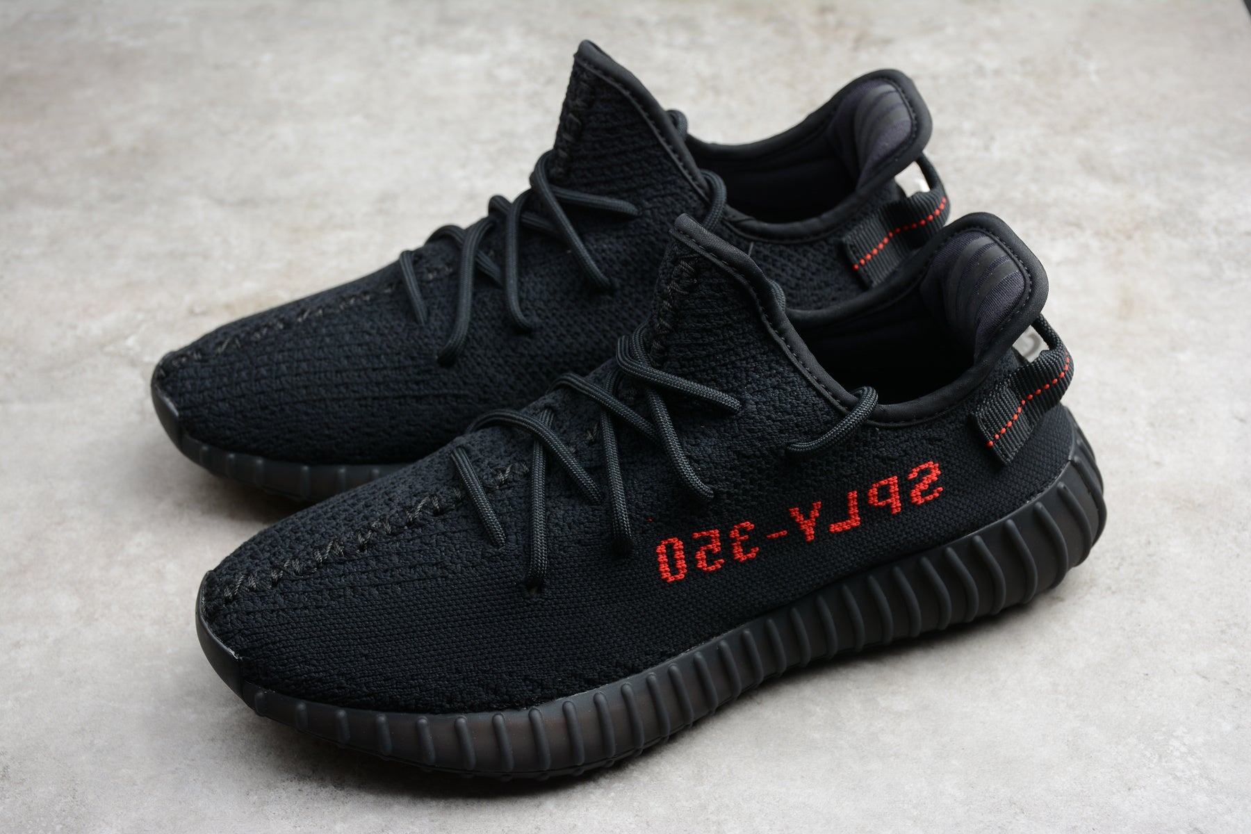 Adidas Yeezy 350 – Negro / Rojo