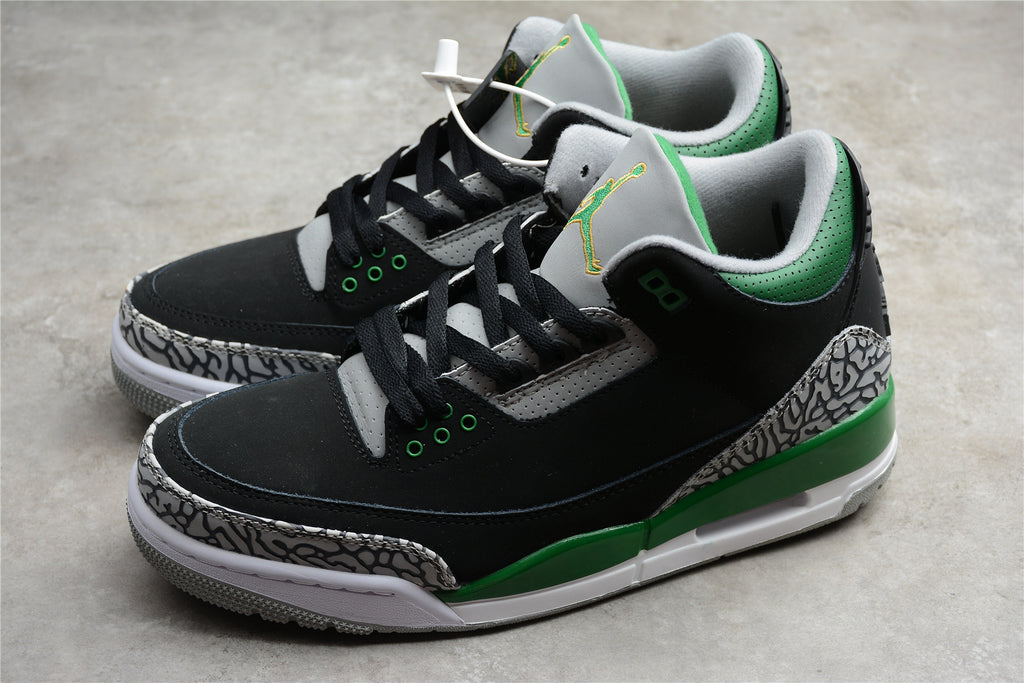 Air Jordan 3 – Negro / Verde